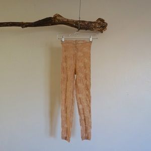 American Apparel Nude Stretch Lace Legging