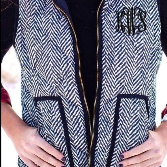 NWT Herringbone vest