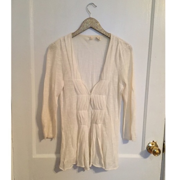 Anthropologie cardigan Moth brand size M white