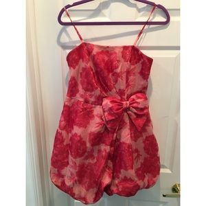 Pink Floral Dress size large (cut small)