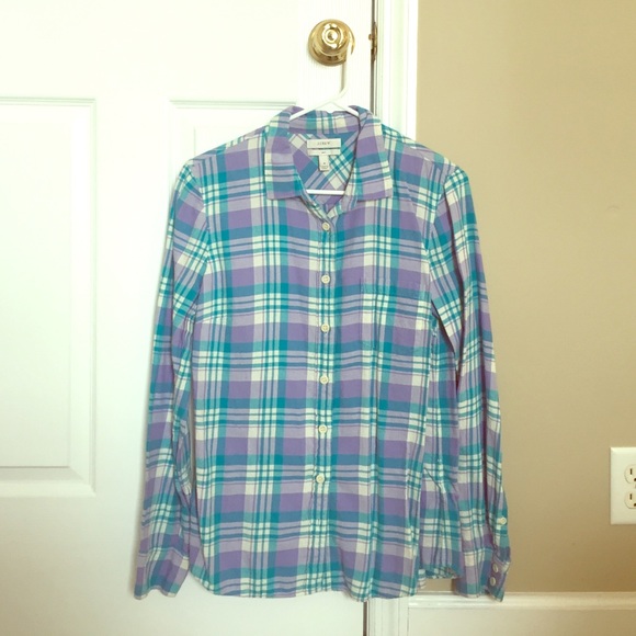 J Crew Flannel Plaid Shirt