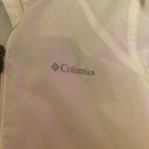 White Columbia raincoat