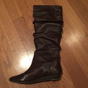 Brown leather boots Gianni Bini
