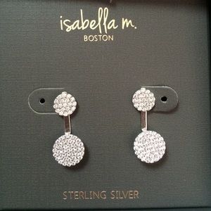 Cz sterling silver earrings