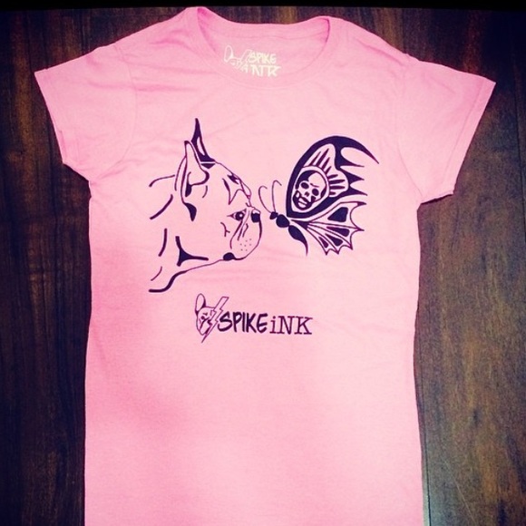 French bulldog and Butterfly Tee NEW All sizes! - Picture 3 of 3
