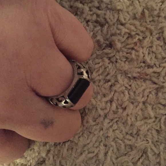 Gorgeous Black Onyx Silver Ring ❤️Details 925 ❤️ - Picture 2 of 4