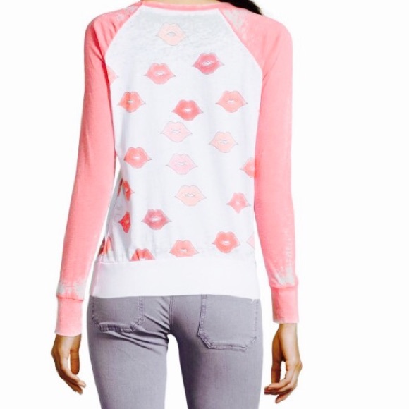 Chaser Lip All Over Print Raglan💋💋 - Picture 2 of 2