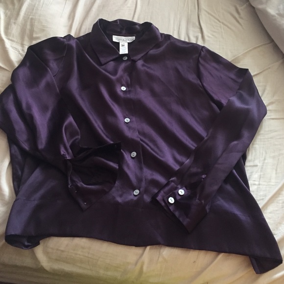 Purple Silk Blouse