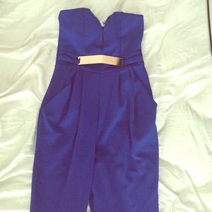 Sweetheart royal blue jumpsuit!