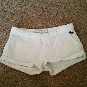 Abercrombie white shorts