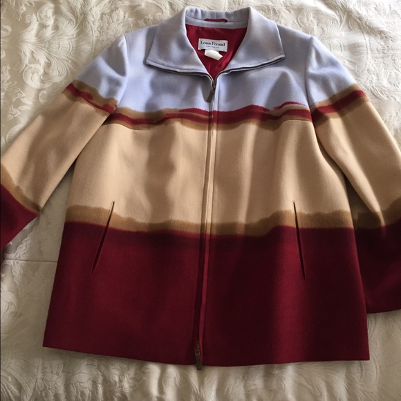 Louis Feraud 100% Wool Size 16 Jacket