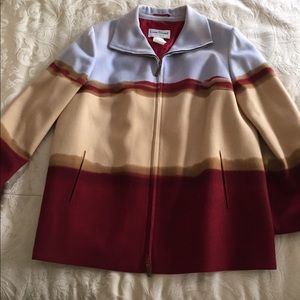 Louis Feraud 100% Wool Size 16 Jacket