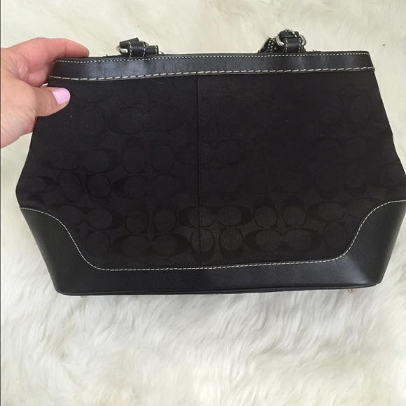 COACH Black Signature Tote
