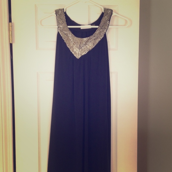 Calvin Klein black beaded dress