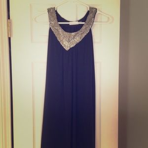 Calvin Klein black beaded dress