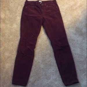 J. Crew corduroy skinny pants