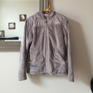 Grey Fuzzy Northface