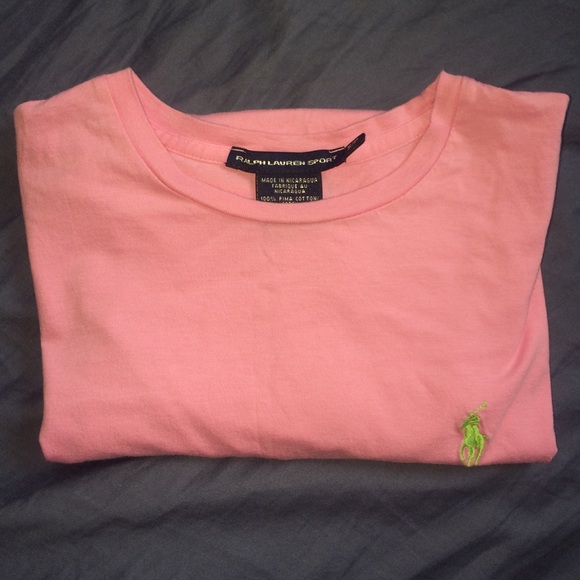 Like New Pink Crewneck Polo Ralph Lauren Shirt