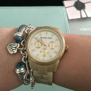 Michael Kors Tan Tortoise Shell Watch
