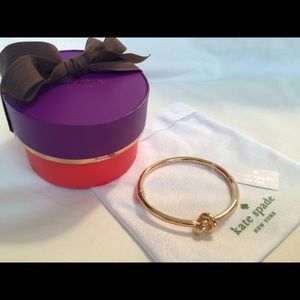 kate spade Sailors Knot Hinge Bangle Bracelet Gold