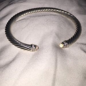 Morganite David Yurman bangle with Diamonds.