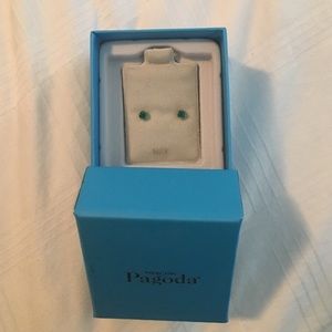 Pagoda Emerald Earrings