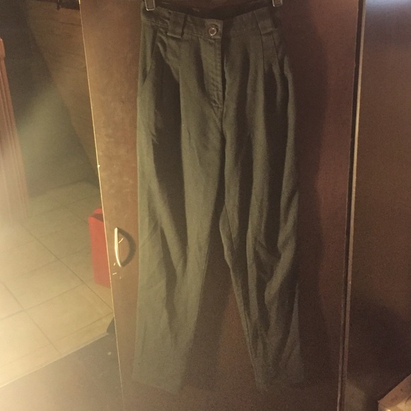 American Apparel Twill Pleated Pants