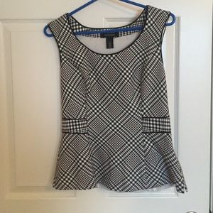 White House Black Market Peplum Top