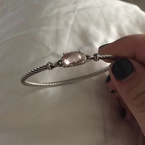 Petite Wheaton David Yurman Morganite and diamonds