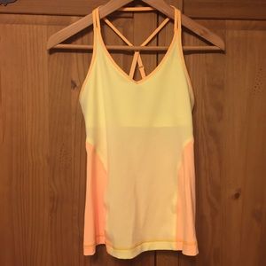 Lululemon yellow and orange tank