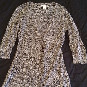 Salt and Pepper Cardigan Sweater DKNY
