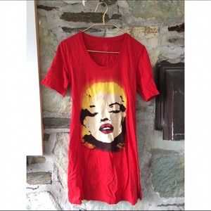 Betsey Johnson Dresses - Betsey Johnson Marilyn Monroe t-shirt dress sz m-l Betsey Johnson Dresses - Betsey Johnson Marilyn Monroe t-shirt dress sz m-l