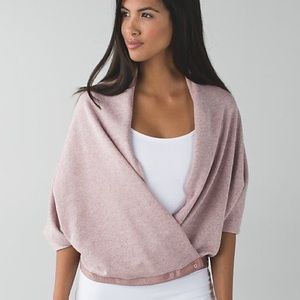 Cotton Vinyasa Scarf - Grey and Pink