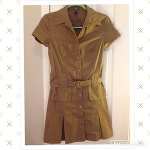 Kenneth Cole Reaction khaki shirt dress