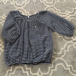 J crew striped blouse