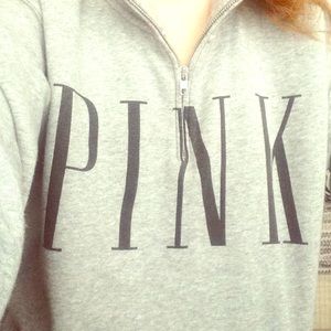 Half-Zip PINK Hoodie!