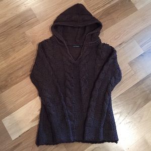 Chunky cable knit hoodie