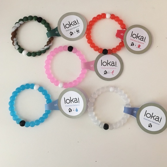 5 small Lokai Bracelets