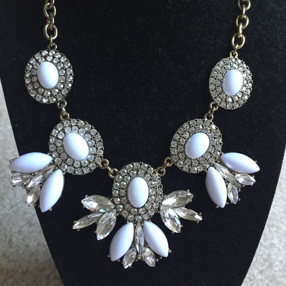 J.Crew White Statement Necklace