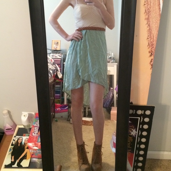 Strapless high low dress