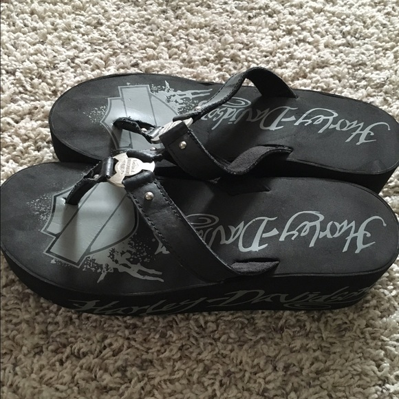 Harley Davidson Wedge Sandals