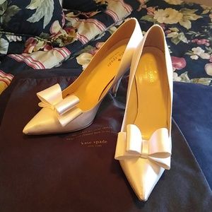 Kate Spade Ivory Bow Shoes