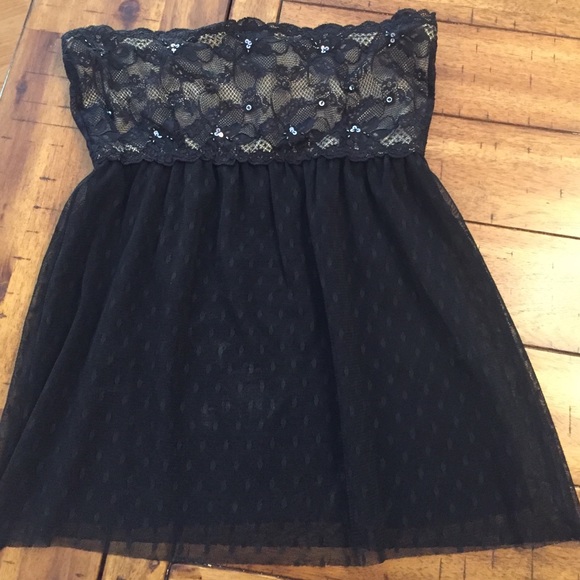 The Limited strapless top with sequins - Picture 1 of 2