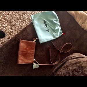 Brown hobo cross body purse