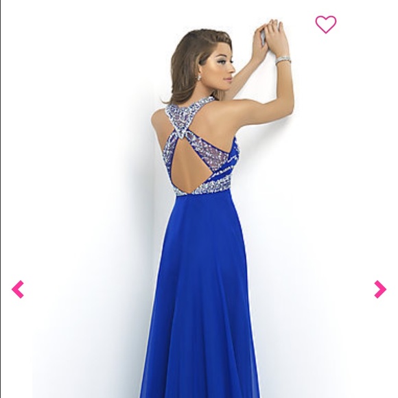 Royal Blue Prom Dress (SOLD ON MERCARI) - Picture 2 of 4