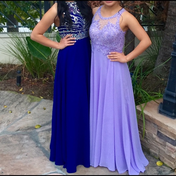 Royal Blue Prom Dress (SOLD ON MERCARI) - Picture 4 of 4