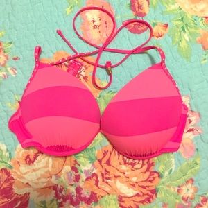 PINK push-up bikini top -SZ M