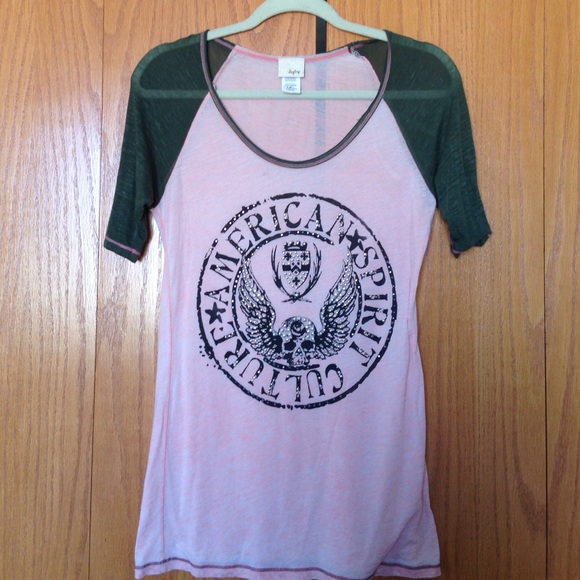 Daytrip pink/green short sleeve tee
