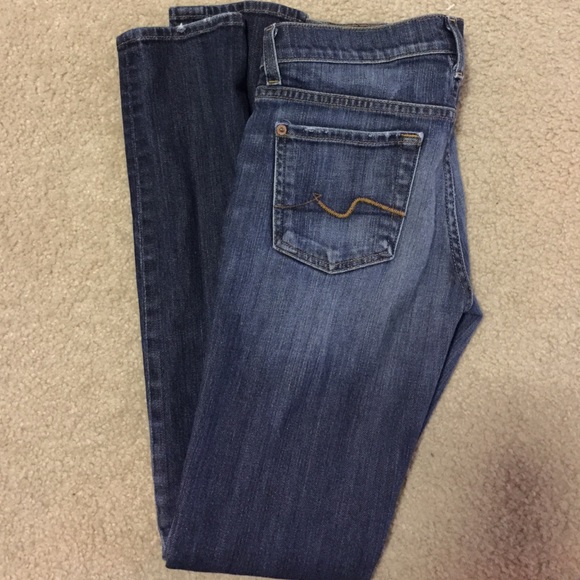 7FAM Dark Wash Roxanne Skinnys