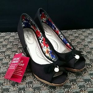 Peep toe Heels - wide width!